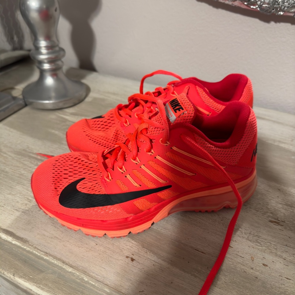 Nike Women's Athletic Shoes - Neon Red and Black